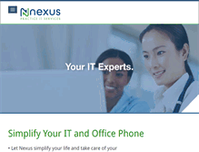 Tablet Screenshot of nexuspracticeit.com